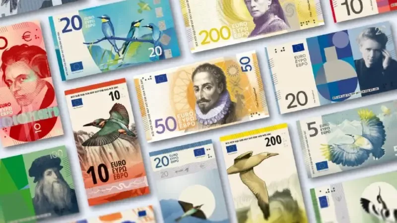 Avropa Mərkəzi Bankı yeni avro əskinasları üçün səsvermə başladıb
