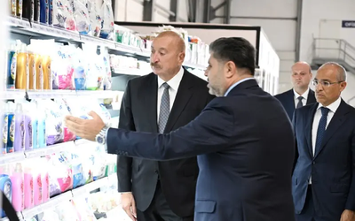İlham Əliyev Fabriora Group zavodunun açılışında iştirak edib