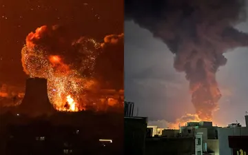 iran oil depots hit